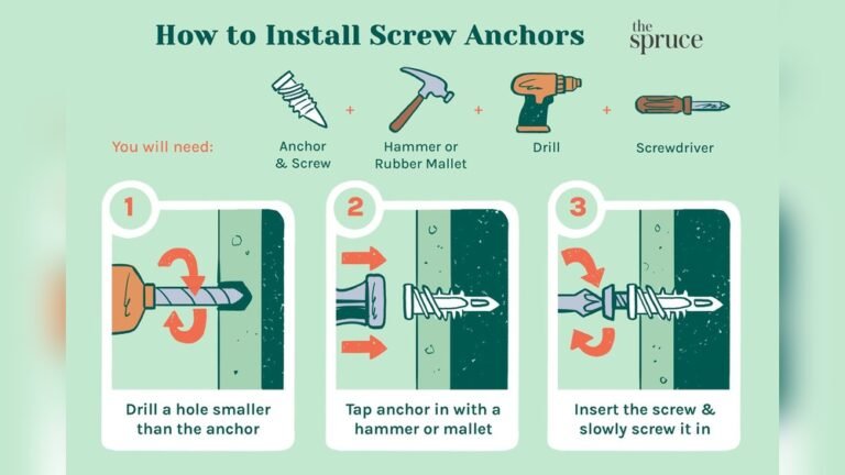 How to Install a Wall Anchor With a Drill: Step-by-Step Guide - homecuddle